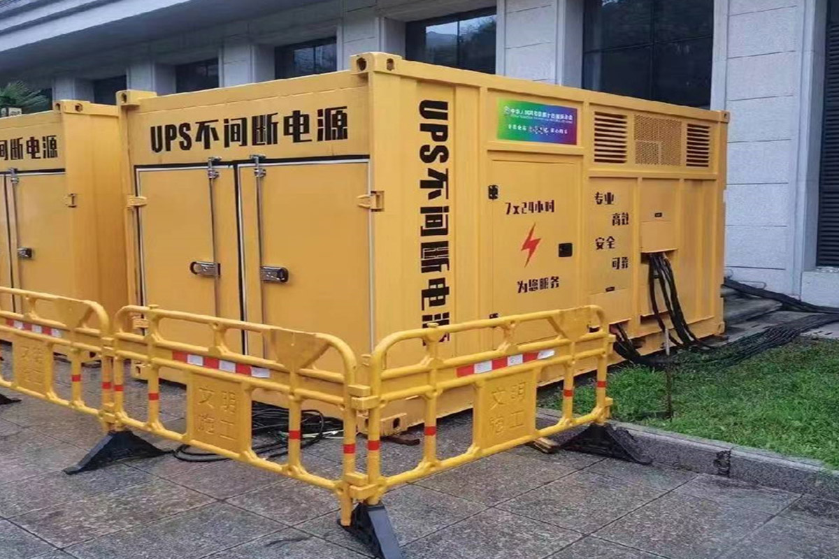 兴城发电机租赁施工现场