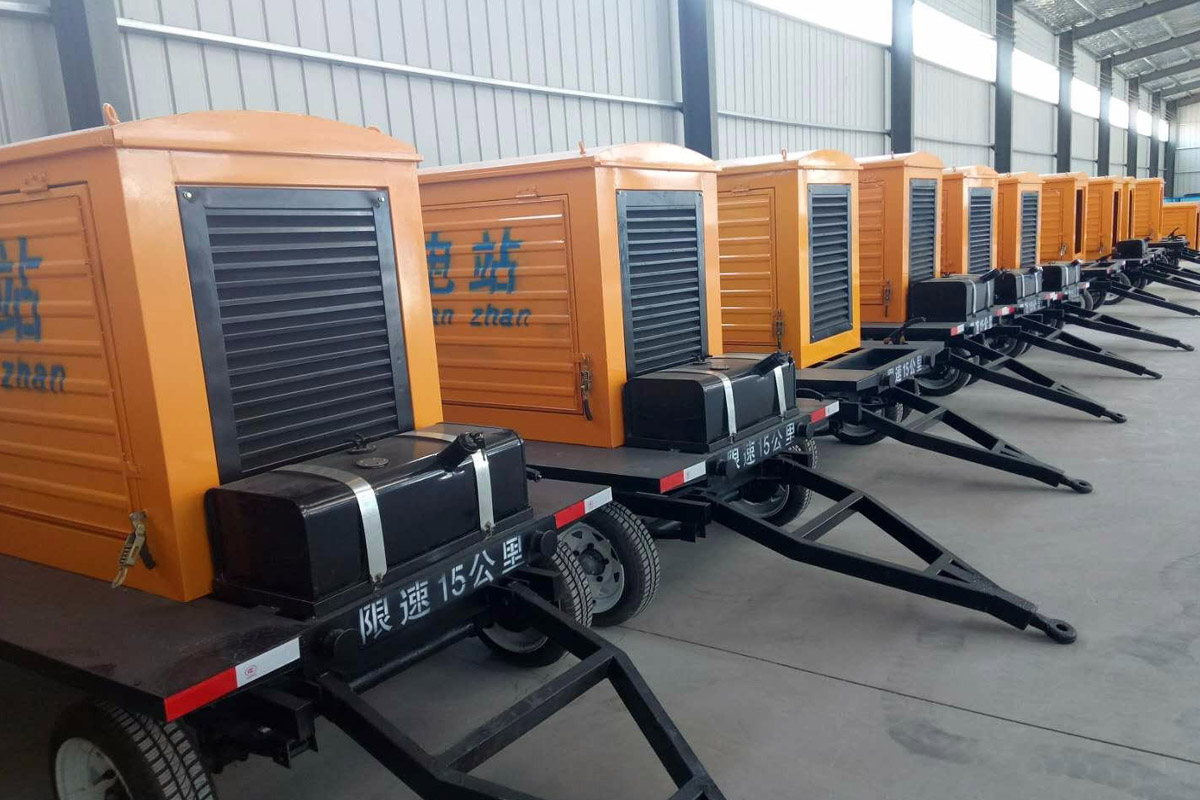 兴城发电机租赁施工现场